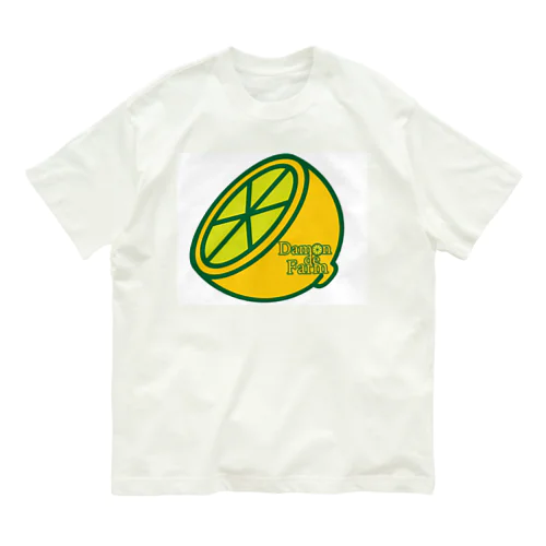 Damonde new レモンロゴ2 Organic Cotton T-Shirt