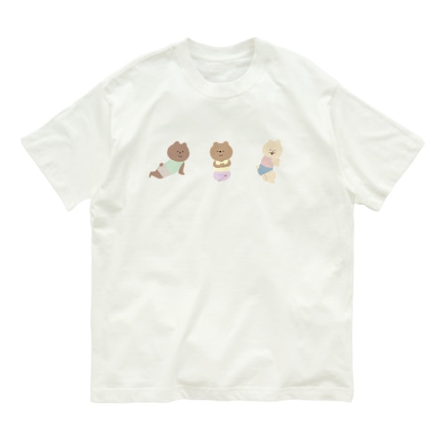 筋トレをしているクマ Organic Cotton T-Shirt