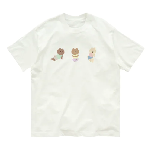 筋トレをしているクマ Organic Cotton T-Shirt