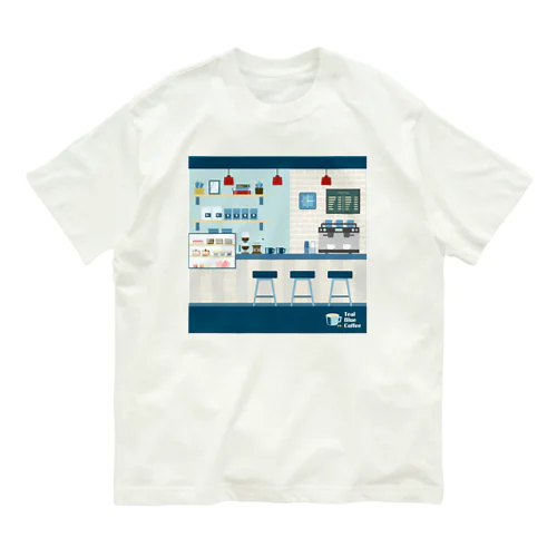 香るコーヒー_ colorful Ver. オーガニックコットンTシャツ