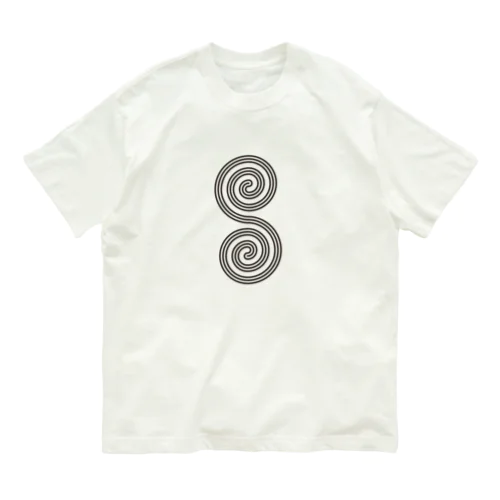 縄文渦模様「ながれ」 Organic Cotton T-Shirt