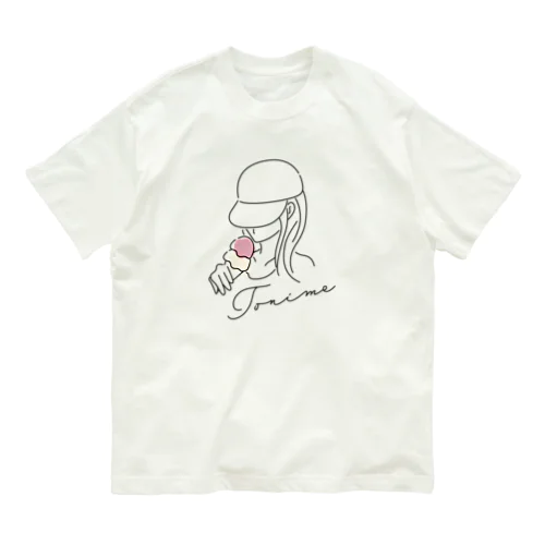 Strawberry ice cream Organic Cotton T-Shirt
