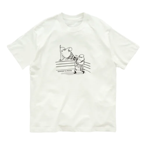 オカメさんドロップキック オーガニックコットンTシャツ