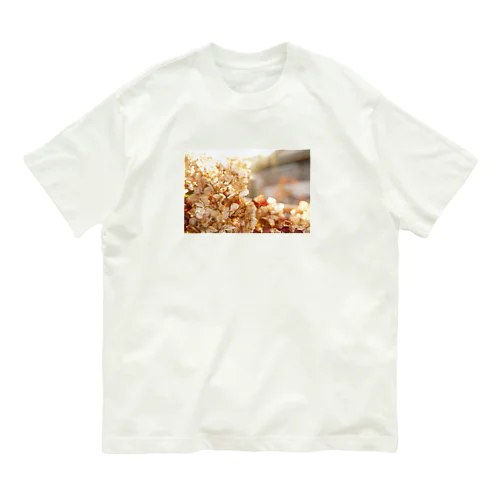 夕陽、紫陽花。 Organic Cotton T-Shirt