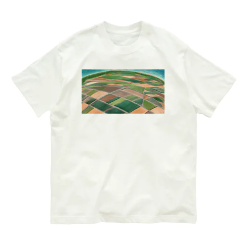 サトウキビ畑•沖縄（Sugarcane fields In Okinawa） オーガニックコットンTシャツ