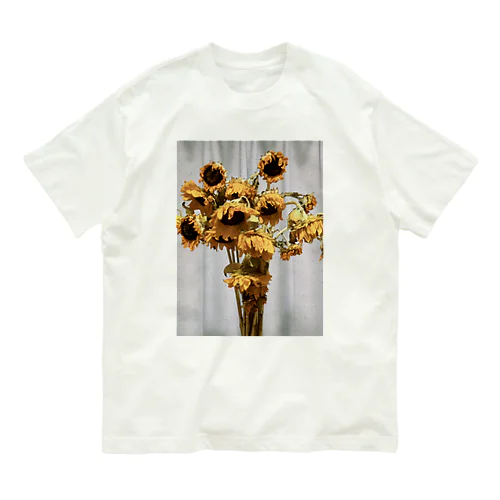 夏バテひまわり Organic Cotton T-Shirt