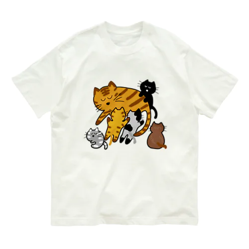 （新）仲良し親子シリーズ(猫さん) Organic Cotton T-Shirt