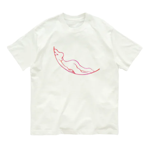 だらける弧 オーガニックコットンTシャツ