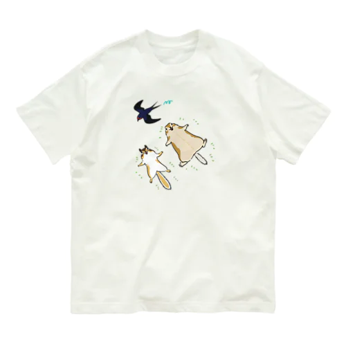 へそ天りすズ Organic Cotton T-Shirt