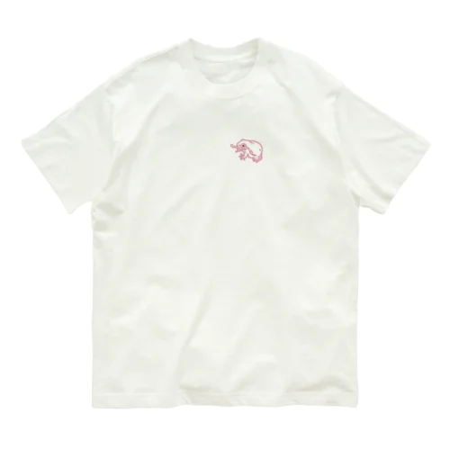 ぺろカエル（ピンク小） Organic Cotton T-Shirt