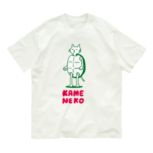 カメネコさん オーガニックコットンTシャツ