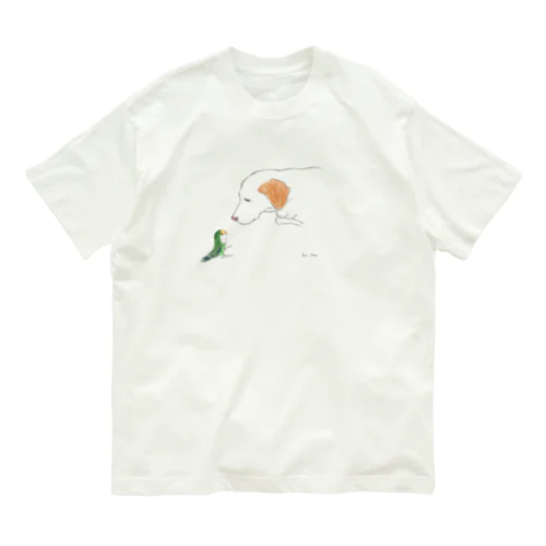 小鳥とわたし⭐︎ラブラドールレトリーバー♪ Organic Cotton T-Shirt