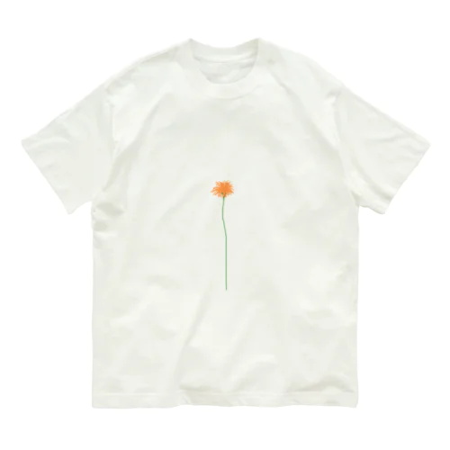 オレンジフラワー Organic Cotton T-Shirt