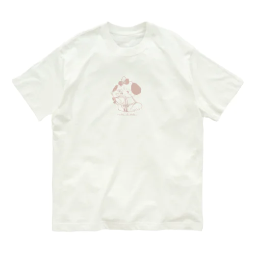 ribbon souffle オーガニックコットンTシャツ