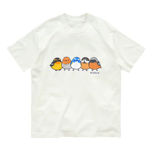 野鳥シリーズ１ オーガニックコットンTシャツ