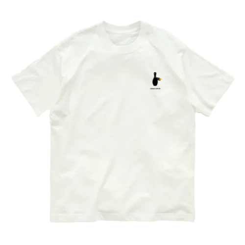 肌にやさしいオーガニックコットン100%のボウリングペンギンTシャツ Organic Cotton T-Shirt