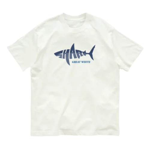 SHARK -Logo Style- オーガニックコットンTシャツ