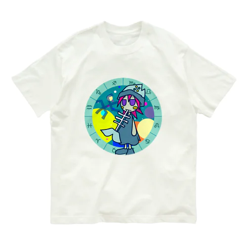 うお座 パターン2・フルカラー オーガニックコットンTシャツ