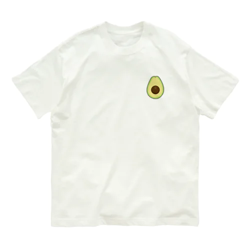 [☆両面] アボカド食べよ【視力検査表パロディ】 Organic Cotton T-Shirt