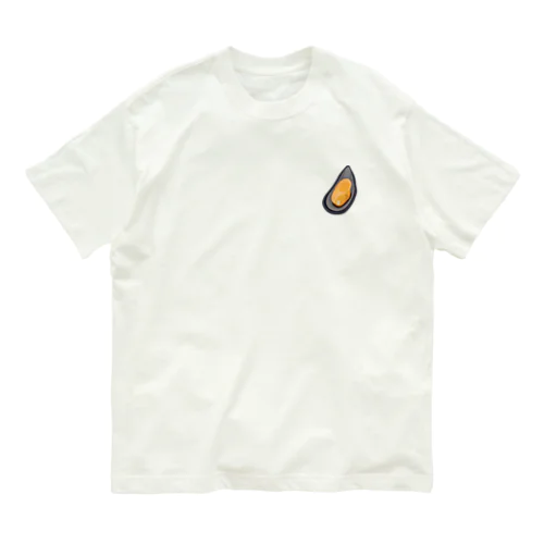 [☆両面] ムール貝酒蒸し 【視力検査表パロディ】 Organic Cotton T-Shirt