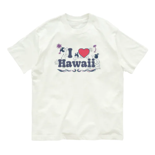 シナカル #I♡Hawaii オーガニックコットンTシャツ