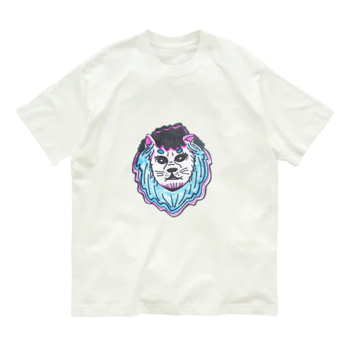 Lion Blue ライオンブルー オーガニックコットンTシャツ