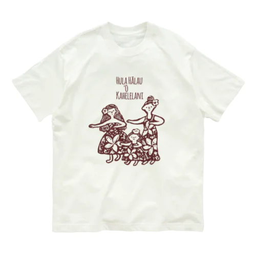 HULA/Brown オーガニックコットンTシャツ