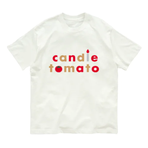 candle tomato オーガニックコットンTシャツ