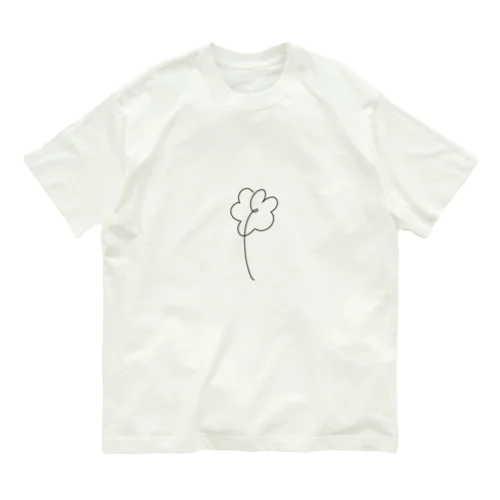 お花シンプル Organic Cotton T-Shirt