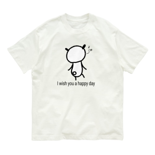 今日はなにしよう？　パン吉 Organic Cotton T-Shirt