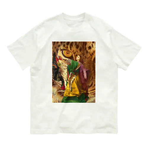 Leopard le Fay オーガニックコットンTシャツ