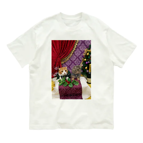 クリスマスはーちゃん&あやや Organic Cotton T-Shirt