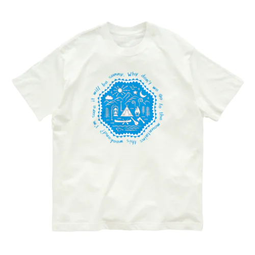 camp site（sky） オーガニックコットンTシャツ