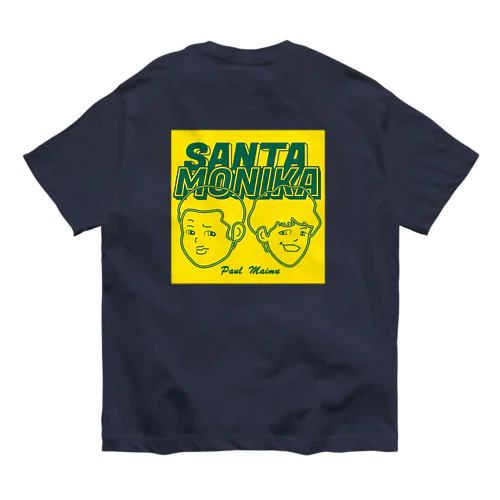 SANTAMONIKA イエロー オーガニックコットンTシャツ