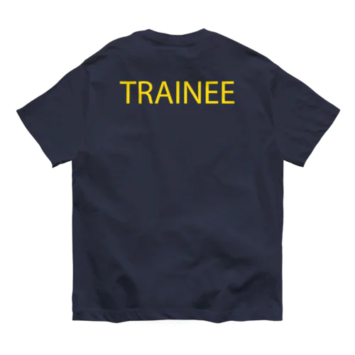 TRAINEE letter D_YW オーガニックコットンTシャツ