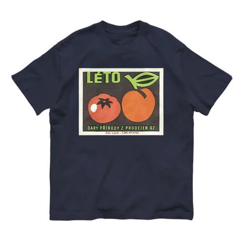 チェコ　マッチ箱　夏野菜 LETO オーガニックコットンTシャツ
