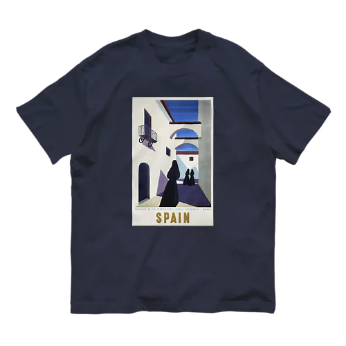 スペイン・マドリード 1950年代　トラベルポスター オーガニックコットンTシャツ