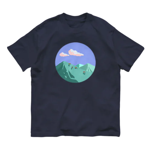 cows+mountain  Organic Cotton T-Shirt