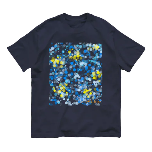 青い星_001 オーガニックコットンTシャツ