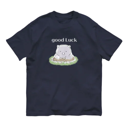 ウォンバット ＜good Luck＞  Organic Cotton T-Shirt