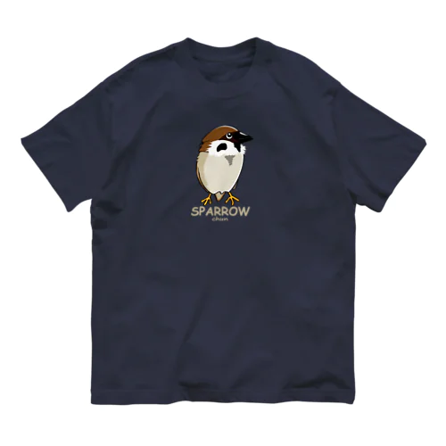 雀のちゅんちゃんだ Organic Cotton T-Shirt