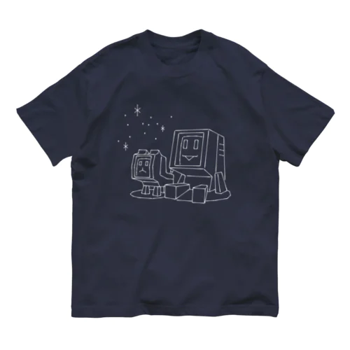 犬と少年 オーガニックコットンTシャツ