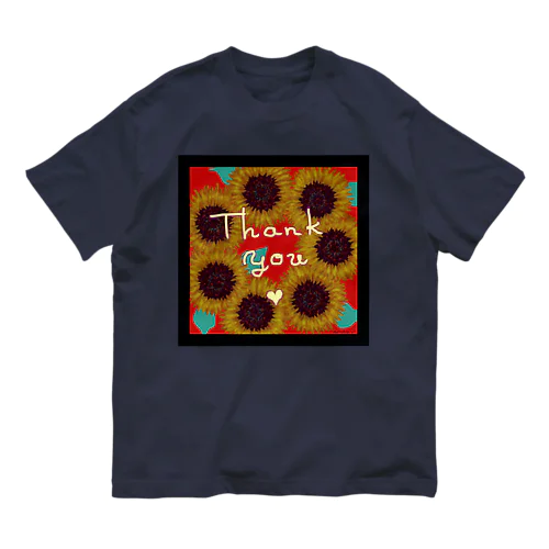 [ Thanks Sunflower ] オーガニックコットンTシャツ