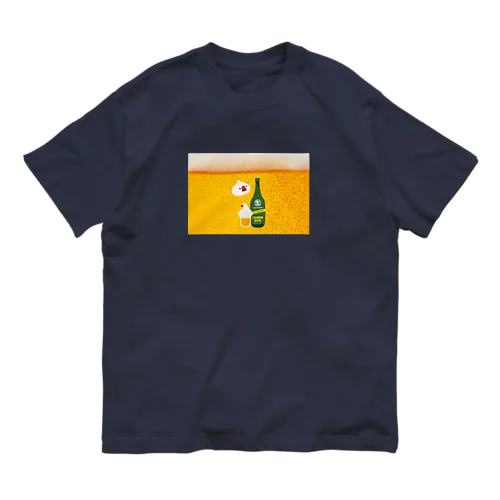 台湾ビール小籠包文鳥 オーガニックコットンTシャツ