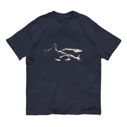 濃色モノクロ猫 Organic Cotton T-Shirt