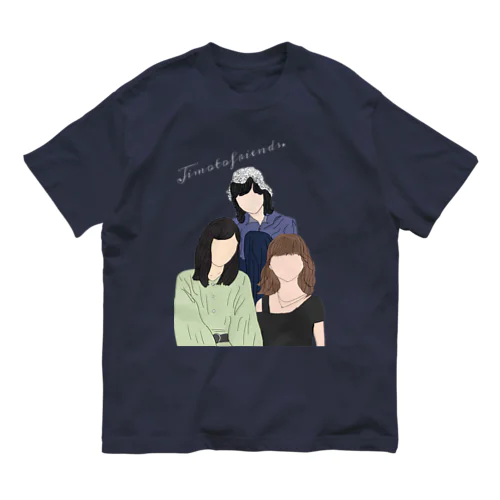 Jimoto  friends Tシャツ 片面3人ver.① Organic Cotton T-Shirt