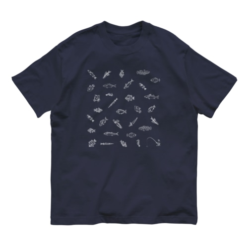 お魚　パターン Organic Cotton T-Shirt