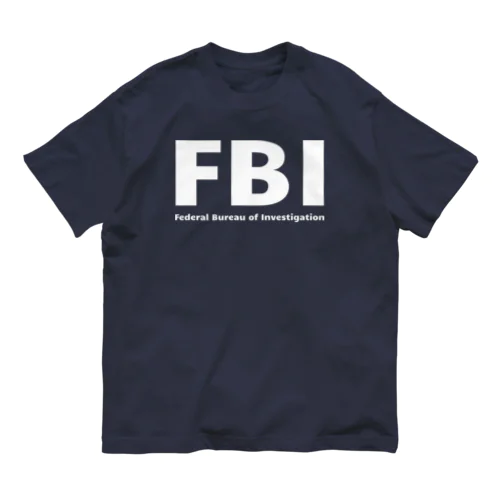 FBIロゴ Federal Bureau of Investigation Organic Cotton T-Shirt