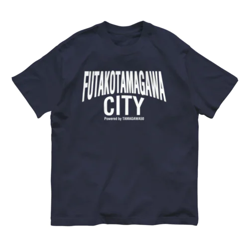 FUTAKOTAMAGAWA CITY Organic Cotton T-Shirt