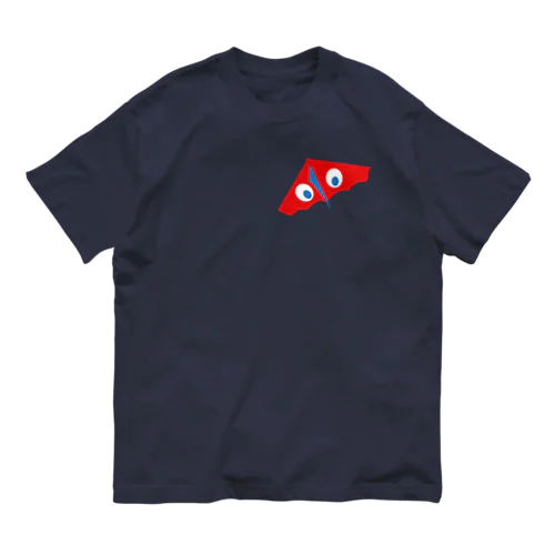 赤いカイト(ソロ) Organic Cotton T-Shirt